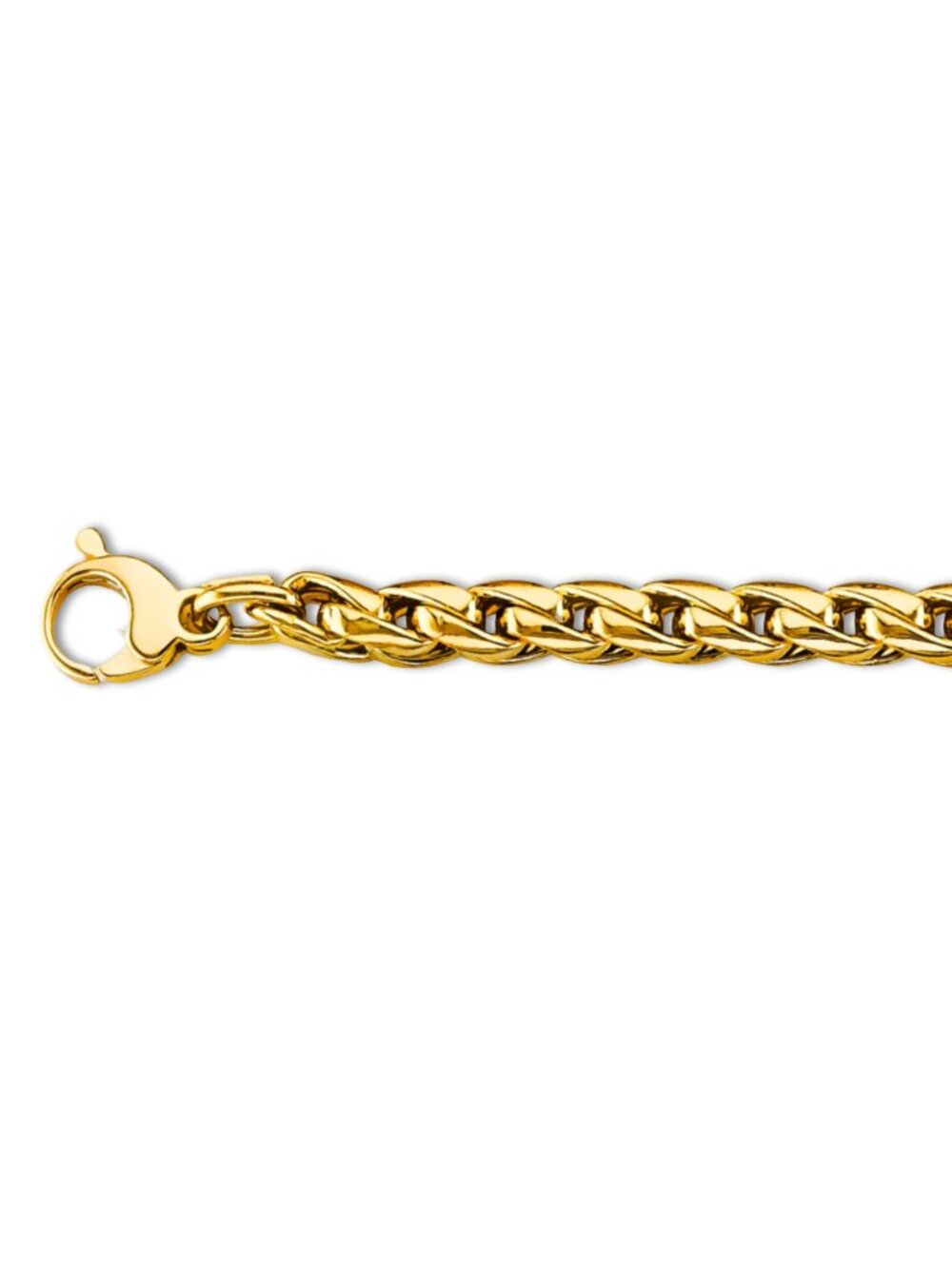 14K Yellow Gold 5.0mm Franco Chain Bracelet | Men’s Bracelet By Tehrani Jewelry